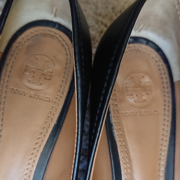 Tory Burch Mini Miller Logo Pump Heels - Black Size 7.5 - Picture 11 of 15